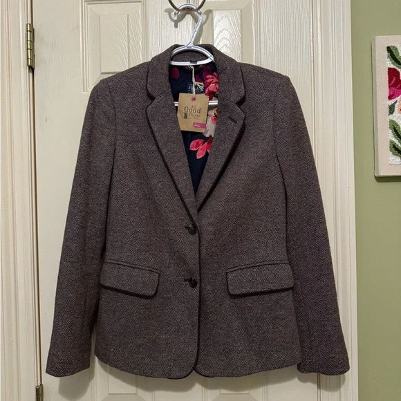 Joules Agatha Blazer with Floral Lining - Picture 3 of 16